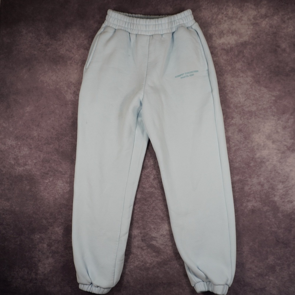 Comfrt Collection Pastel Edit Light Blue Fleece Sweatpants Size Small
